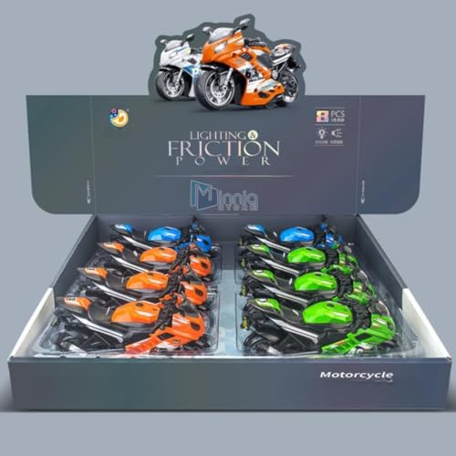 Image of Police Motorcycle Toy - Pull Back Motorcycle Toys, Tiny Gift with Music Lighting, Latte Motorcycles Toy for Kids Boys Age 3-8 Year Old (Sport Police Bike 01-Multicolor)