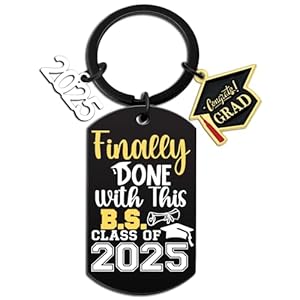 Class of 2025 graduation decorations college graduation gifts for him her women senior 2025 keychain for daughter son phd high school graduation decorations masters degree preschool  urban country home decor