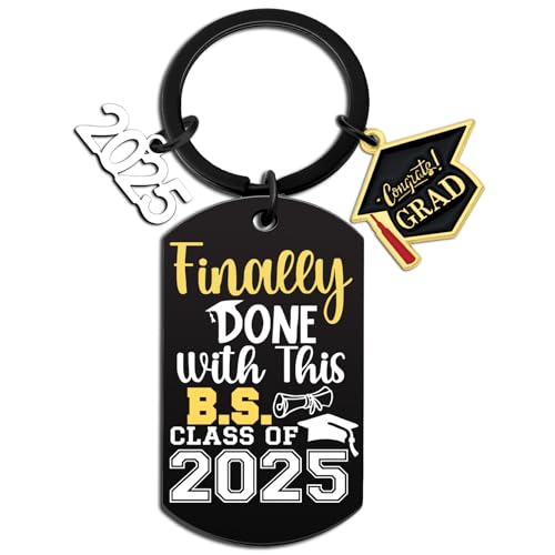 Class Of 2025 Graduation Decorations College Graduation Gifts for Him Her Women Senior 2025 Keychain For Daughter Son Phd High School Graduation Decorations Masters Degree Preschool