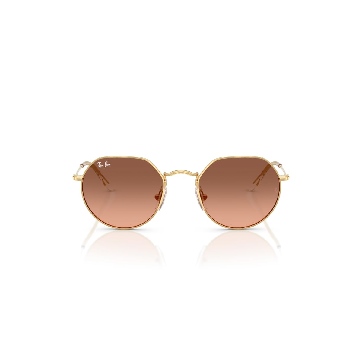 Ray-Ban Unisex dziecięce okulary przeciwsłoneczne Rj9565s Jack, Złoty/Różowy Gradient Szary, 47 mm
