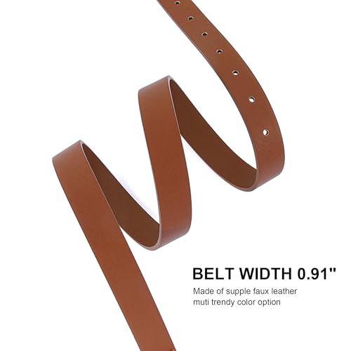 Earnda Skinny Belts for Women Jeans Pants Thin Waist Belt Gold Buckle Ladies Dress Belt4