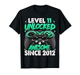 Photo Gallery livello 11 sbloccato impressionante dal 2012 11 ° compleanno gaming maglietta Photo Gallery livello 11 sbloccato impressionante dal 2012 11 ° compleanno gaming maglietta