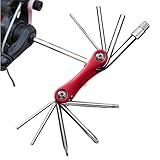 Radfahren Multitool | Fahrrad Reparatur Klappbar Multitool - Multifunktionswerkzeuge Set, Ergonomischer Griff, für Rennrad & Mountainbike, Radsportbegeisterte, Motorrad