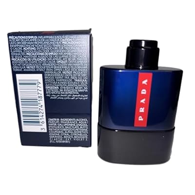 Prada Men's Luna Rossa Ocean Eau de Parfum EDP, Mini, 9 ml, .3 oz