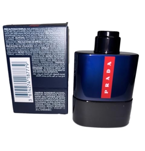 Prada Men's Luna Rossa Ocean Eau de Parfum EDP, Mini, 9 ml, .3 oz - Image 4