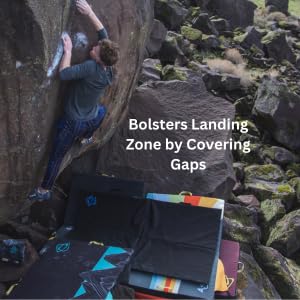 Asana VersaPad - Revolutionary Supplemental Bouldering Crash Pad - Sit Start Bouldering Mat, Climbing Crash Pad Gap Cover, Sport Mat & Essential Bouldering Gear (Open - 74\" x 44\" x 1\") (Green)