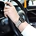 FINTIE 20mm Metal Bands Compatible with Garmin Vivoactive 6/5/3/3 Music, Venu Sq/Venu 2 Plus, Forerunner 55/165/245/645, Samsung Galaxy Watch 42mm/Active 2 1, Silver