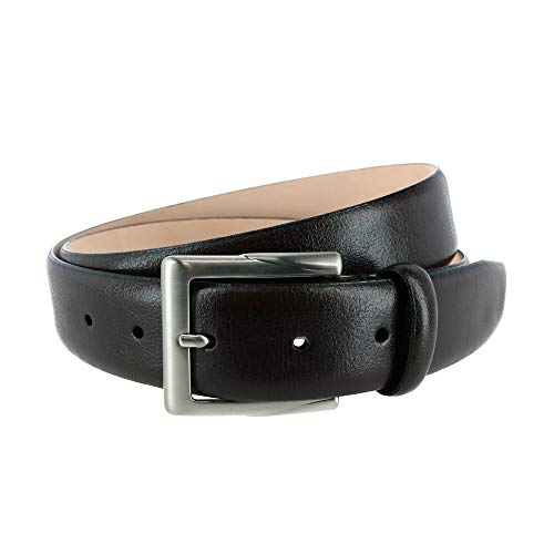 Trafalgar Italian Leather Dress Belt - 1 3/8 inches wide (35mm) - The Rafferty