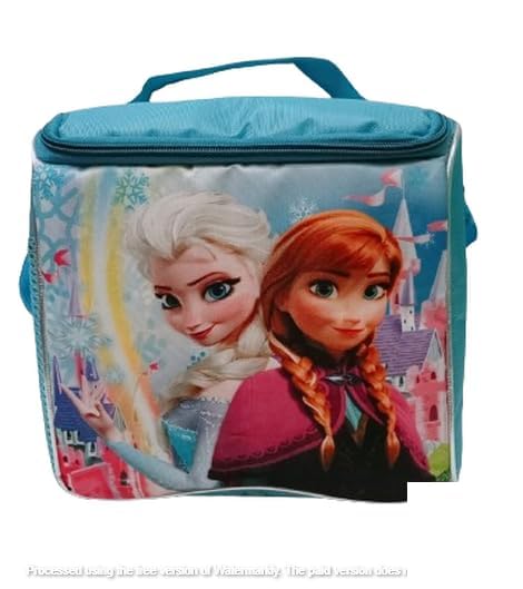 KidsZeeNie® Cartoon Printed Lunch Bag | Portable Insulated 2 Layer Tiffin Bag Perfect for School, Outdoors, Gym, Sports, Office for Kids, Teens, Toddlers (Frozen Sisters) (B0D14XZYRF) Amazon Price History, Amazon Price Tracker