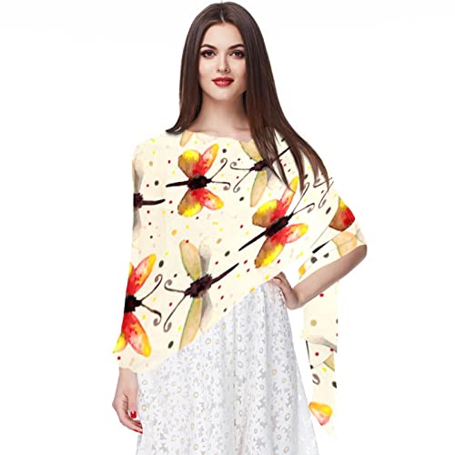 Foulard fin en mousseline de soie écharpe papillon au style rétro raffiné