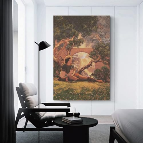 Poster mural Maxfield Parrish 60x90 cm | Toile déco de chambre - 3