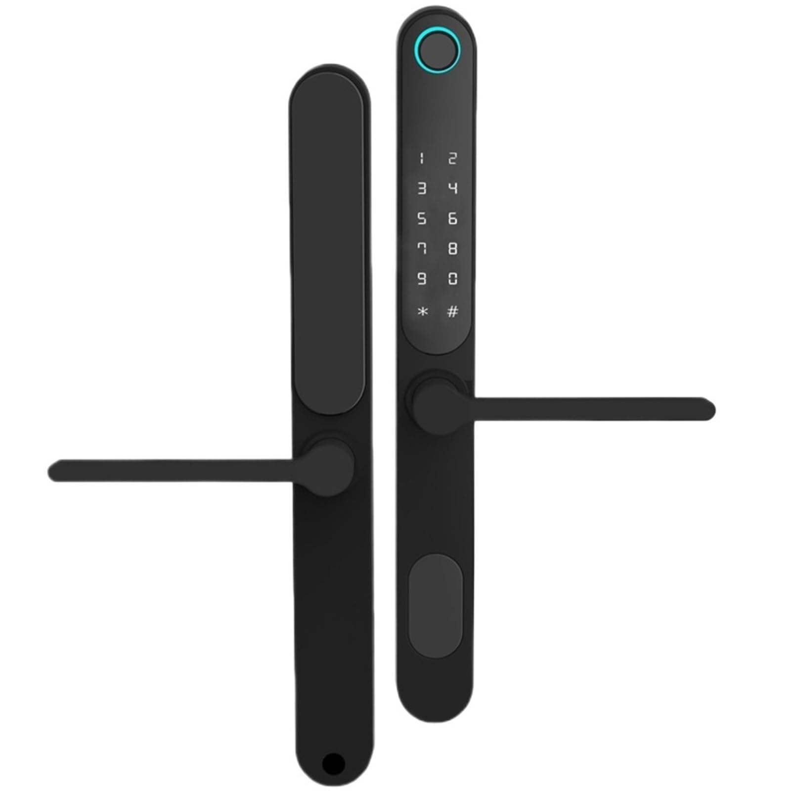 Cerradura Electronica, Cerradura de muesca inteligente sin llave for exteriores, resistente a la intemperie, de doble cara, con teclado Digital Bluetooth, cerradura de puerta de aluminio con huella da