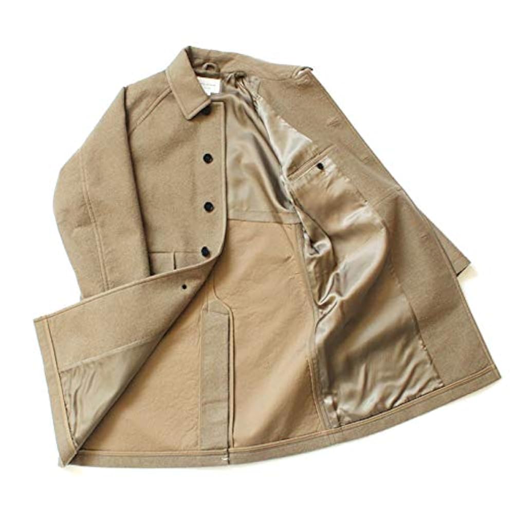 【美品】スティルバイハンド/ボンディングブークレーステンカラーコート/カーキ 美品】スティルバイハンド/ボンディングブークレーステンカラー