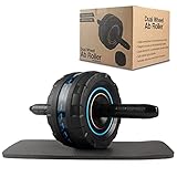 ESCULTE TU AB: El rodillo para abdominales Quesuc actúa como un entrenador físico personal, ayudándote a desarrollar abdominales de seis piezas más fuertes y más grandes, quemar calorías, desarrollar músculos y mejorar tu resistencia general. Su rueda de abdominales viene con una garantía de devolución de dinero de por vida. Añádalo al carrito disfrutar de este cruncher de abdominales con Amazon Prime.