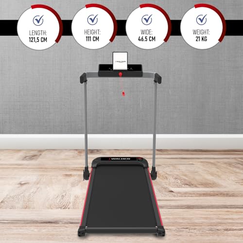 Electric Treadmill Folding Treadmill 10 km/h 1-2.5PS 6/12 Preset Programmes LCD Screen 1-10 - Image 6