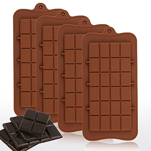 Silicone Chocolate Bar Mold - Protein and Engery Bar Silicone Mold Set of 4, For Chocolate Candy Cake Decorations Silicone Chocolate Bar Mold - Protein and Engery Bar Silicone Mold Set of 4, For Chocolate Candy Cake Decorations