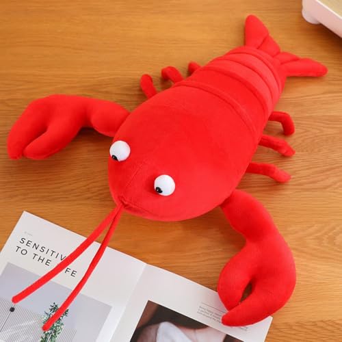 ロブスター マスコット クッション かわいい もちもち ふわふわ ロブスター 癒し ぬいぐるみ 抱き枕 大きい 動物 ロング ロブスターぬいぐるみ アニマル クッション だきまくら 枕 55cm ふわふわ 洗える レッド リアル 置物 マスコット かわいい