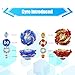 Wotean Gyros Turbos Set, 4D Arena Metal Fusion Battles Gyros, with Battling Top Launcher, Gift Sets for Kids,B174-1+B174-2