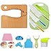 Set di 12 coltelli da cucina per bambini per tagliare e cucinare frutta o verdura per bambini piccoli, con coltello in legno e tagliere pelapatate (coccodrillo)