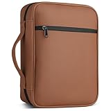 CDBXPRG Bible Cover, Bible Carrying Book Case for Women,Protective Church Organizer Holder Bag with Handle Pockets,Christian Gift for Girls Boy and Men ALL Brown