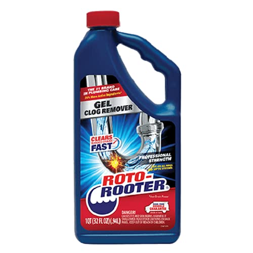 Roto-Rooter 351403 Gel Clog Remover Drain Cleaner, 32 oz
