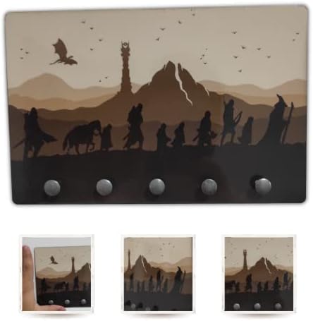 Porta Chaves, modelo Jornada Terra Média, Linha Decoração Geek, t...