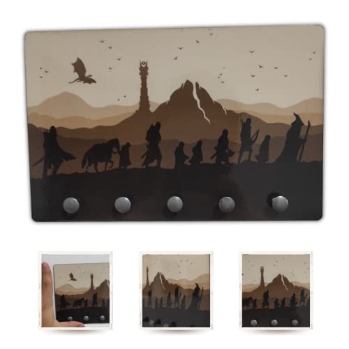 Porta Chaves, modelo Jornada Terra Média, Linha Decoração Geek, t...