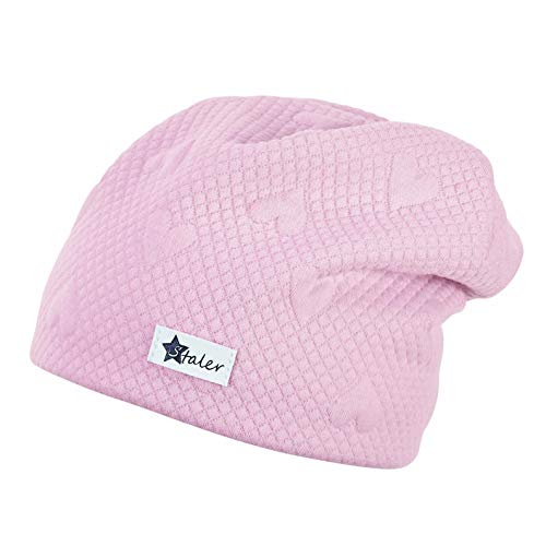 Preisvergleich Produktbild Sterntaler Mädchen Slouch-Beanie mit Karo- und Herzmuster