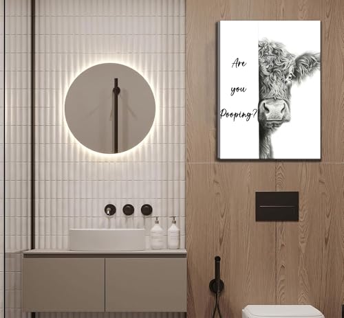 Toile Are You Pooping solution murale anti-morosité pour WC et bain