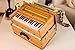 BINA 23B Deluxe,Indian Harmonium, 2024 Edition, 2 1/2 Octaves, Checked & Retuned by Aakrati Musicals, 32 Keys, Small, Portable, Compact, Safri, Natural Color, Kirtan, Indian Keyboard,