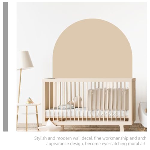 Adhesivo de pared de arco beige autoadhesivo de PVC para decoración de escuelas 6