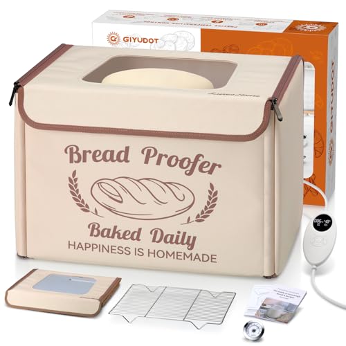 GIYUDOT Folding Bread Proofing Box with 50-113℉ Temp Control &