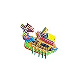 [Éducatif] : Le puzzle de bateau-dragon est une tradition de la Fête des Bateaux-Dragons chinoise. Idéal pour développer la motricité fine, c'est une excellente activité manuelle qui permet d'apprendre à assembler les pièces d'un puzzle pour créer une image plus grande, de compter et d'améliorer sa coordination œil-main