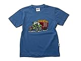 silagewagen krone  Zintgraf ÖkoTex T-Shirt Stickerei Traktor Silagewagen #T24 (128, Azur)