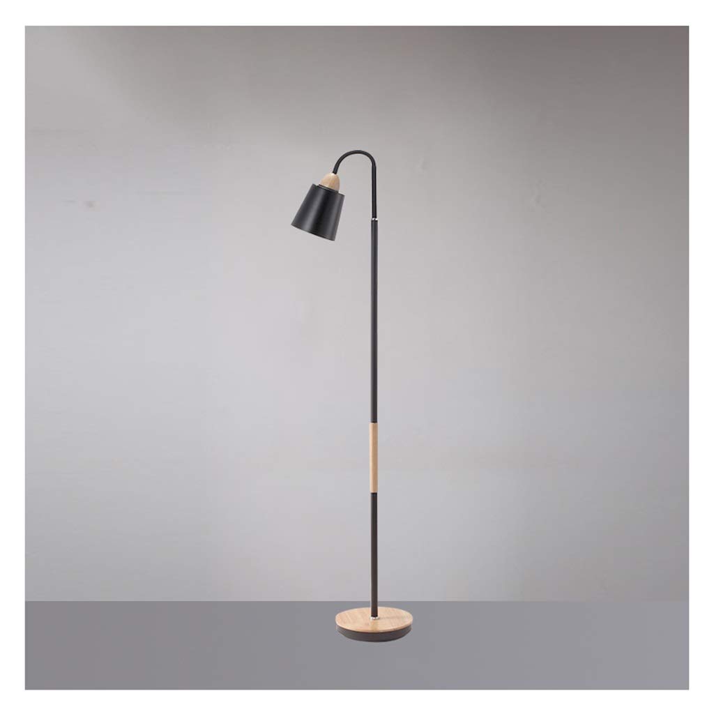 Lampe de plancher salon et chambre verticale moderne en bois