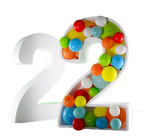 Di&Gi Numeri in Polistirolo 60cm Ideale per Decorazioni e Palloncini Feste Party (1)