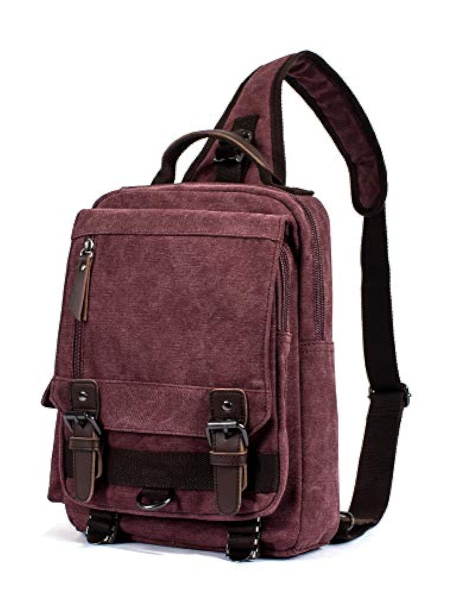 Canvas Messenger Bag Crossbody Shoulder Backpack