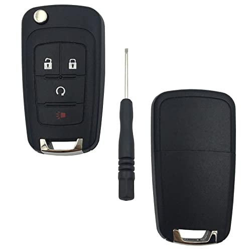 Boîtier clé cassée Chevy Cruze Sonic Equinox réparer coque pliable 4 boutons