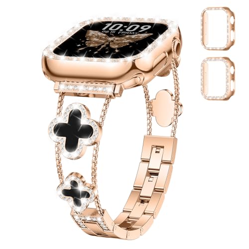 Bracelet Apple Watch 10 femme métal or rose pour le quotidien