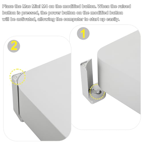 Base Easy Power Button para Mac mini M4 de aluminio miniatura 5