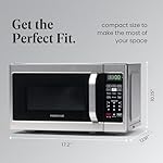 Farberware Countertop Microwave 700 Watts, 0.7 Cu. Ft. - Microwave Oven With LED Lighting and Child Lock - Perfect for Apartments and Dorms - Easy Clean Stainless Steel - Image 4