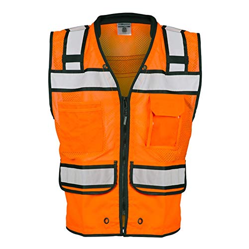 ML Kishigo High Performance Surveyors Zipper Vest XL Orange3
