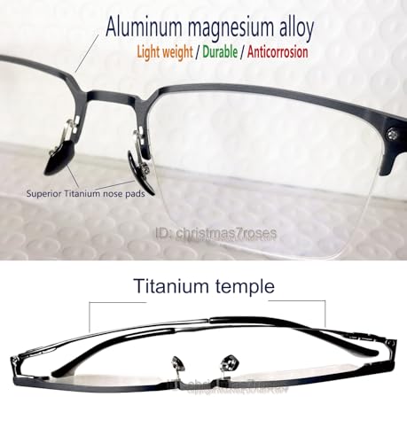Circleperson Titanium-Alloy magnet Eyeglasses 3 in 1 Polarized Clip on Sunglasses Night vision4
