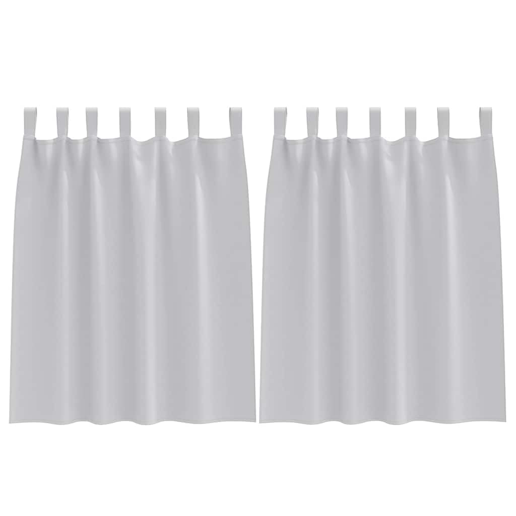 Rideaux occultants gris clair 140x140 cm lot de 2 en polyester pour salon