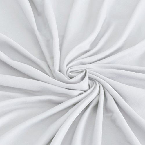 Parure de lit 3 pièces microfibre blanche drap housse taie Furinno XL - 3