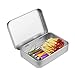 Tin Box - 3.46 X 2.36 X 0.71 Inch Metal Tins With Lids - Portable Survival Tin For Soap, Mint, Home Storage, Outdoor Active Storage Containers, Sliver (6PC)