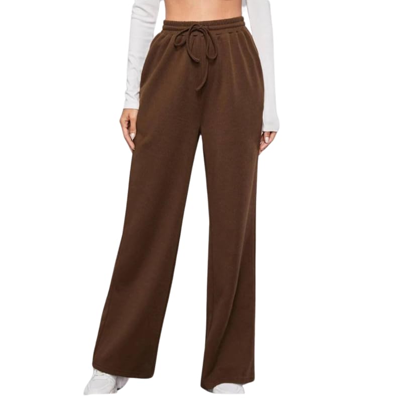 Highlander Women?s Everyday Wear Trousers | Soft Cotton Blend | Elastic Waist, Pockets | Comfortable Work & Travel Pants in neutral