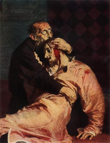 Toile Ivan le Terrible Repin 60x90cm impression haute définition pour décoration murale
