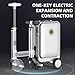 Airwheel SE3S Smart Rideable Suitcase Electric Luggage Scooter For Travel (silver)