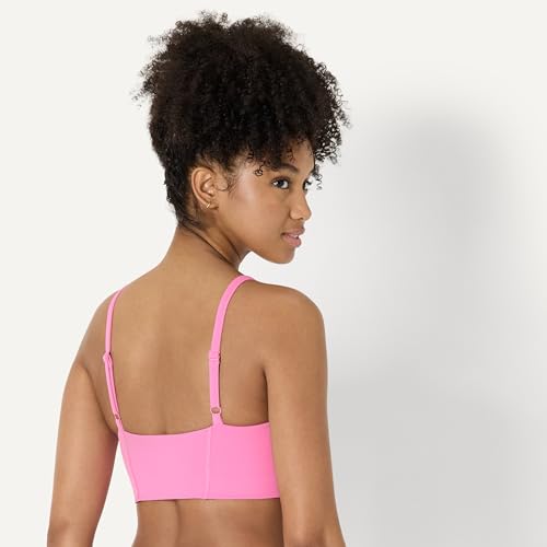 Image of Amazon Essentials Women's Active FormFlex Buttery Soft Light Support Sweetheart Neck Yoga Sports Bra with Removable Cups, Breathable, Moisture Wicking